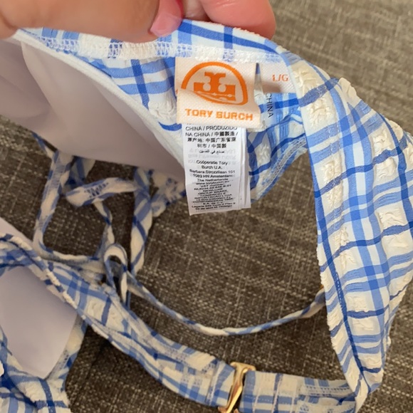 Tory Burch Blue Picnic Bikini - Picture 4 of 7